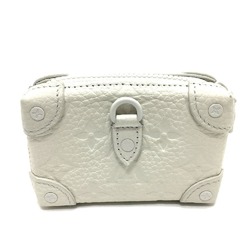 LOUIS VUITTON M80209 Monogram LV Friend Print Neck Soft Trunk Tri-fold Wallet Taurillon Leather Men's Women's White