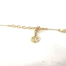 LOUIS VUITTON M67309 Rhinestone Essential V Strass Chain Necklace Metal Women's Gold