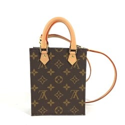 LOUIS VUITTON M69442 Monogram Petite Sac Plat Handbag Tote Bag Shoulder Canvas Women's Brown G-240810-23