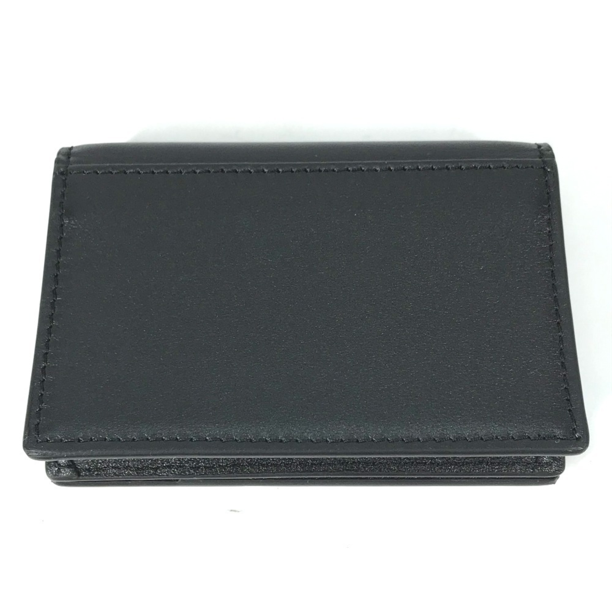 VALENTINO 2Y2P0U14ZQU Business Card Holder Pass Case V Signature Bi-Fold Holder/Card Calfskin Men's Black Similar