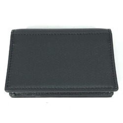 VALENTINO 2Y2P0U14ZQU Business Card Holder Pass Case V Signature Bi-Fold Holder/Card Calfskin Men's Black Similar