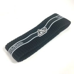 LOUIS VUITTON M79372 Headband LV Carving Hair Hairband Wool Cashmere Men's Black