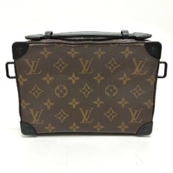 LOUIS VUITTON M45935 Monogram Macassar Handle Soft Trunk Shoulder Bag Canvas Men's Brown G-230725-16