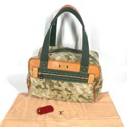 LOUIS VUITTON M95772 Monogram Fleurage Denim Takashi Murakami Jasmine Shoulder Bag Boston Tote Women's Khaki