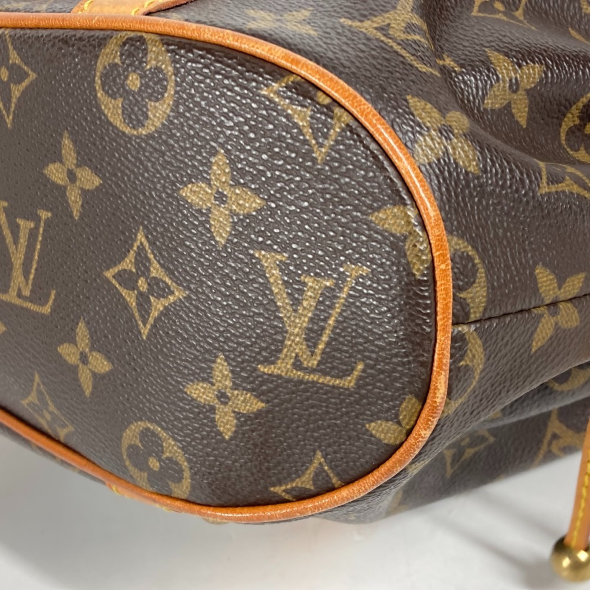 LOUIS VUITTON M92393 Monogram Teda GM Shoulder Bag Handbag Canvas Women's Brown