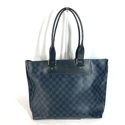 LOUIS VUITTON N41397 Damier Cobalt Cabas Voyageur Shoulder Bag Tote Canvas Men's Navy