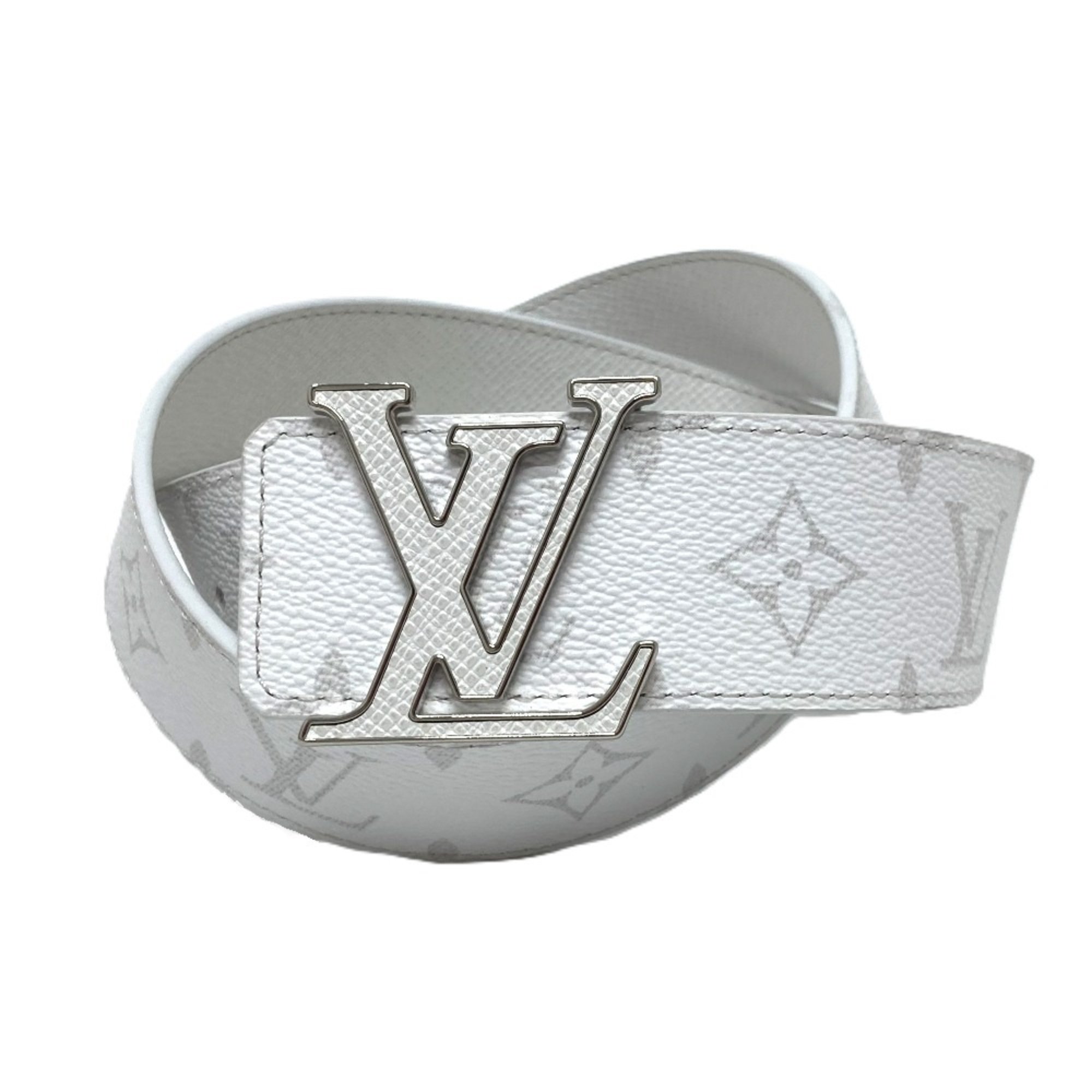 LOUIS VUITTON Louis Vuitton M0718 Santur LV Initial Belt Monogram Eclipse Canvas Men's White Similar