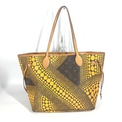 LOUIS VUITTON M40685 Yayoi Kusama Collaboration Monogram Wave Dot Neverfull MM Shoulder Bag Tote Canvas Women's Jaune Yellow MO-240818-5