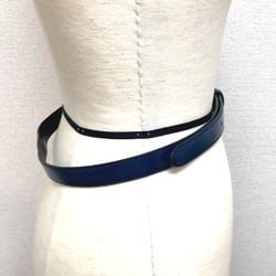 MIUMIU Miu Thin Belt Leather Women's Navy