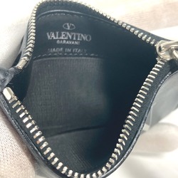 VALENTINO Valentino Wallet Coin Purse VLTN Fragment Case Wallet/Coin Leather Men's Black