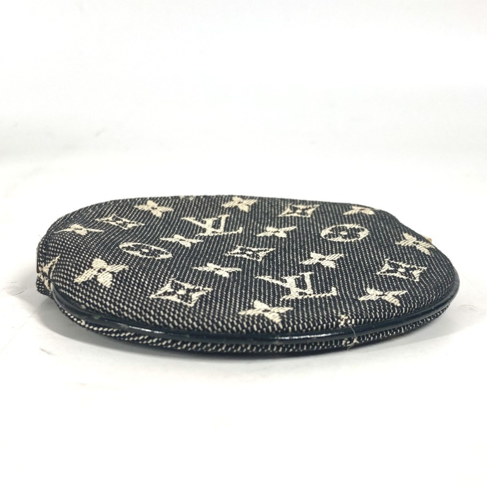 LOUIS VUITTON M92453 Monogram Porte Monnaie Long Wallet Coin Purse Round Wallet/Coin Case Canvas Women's Black