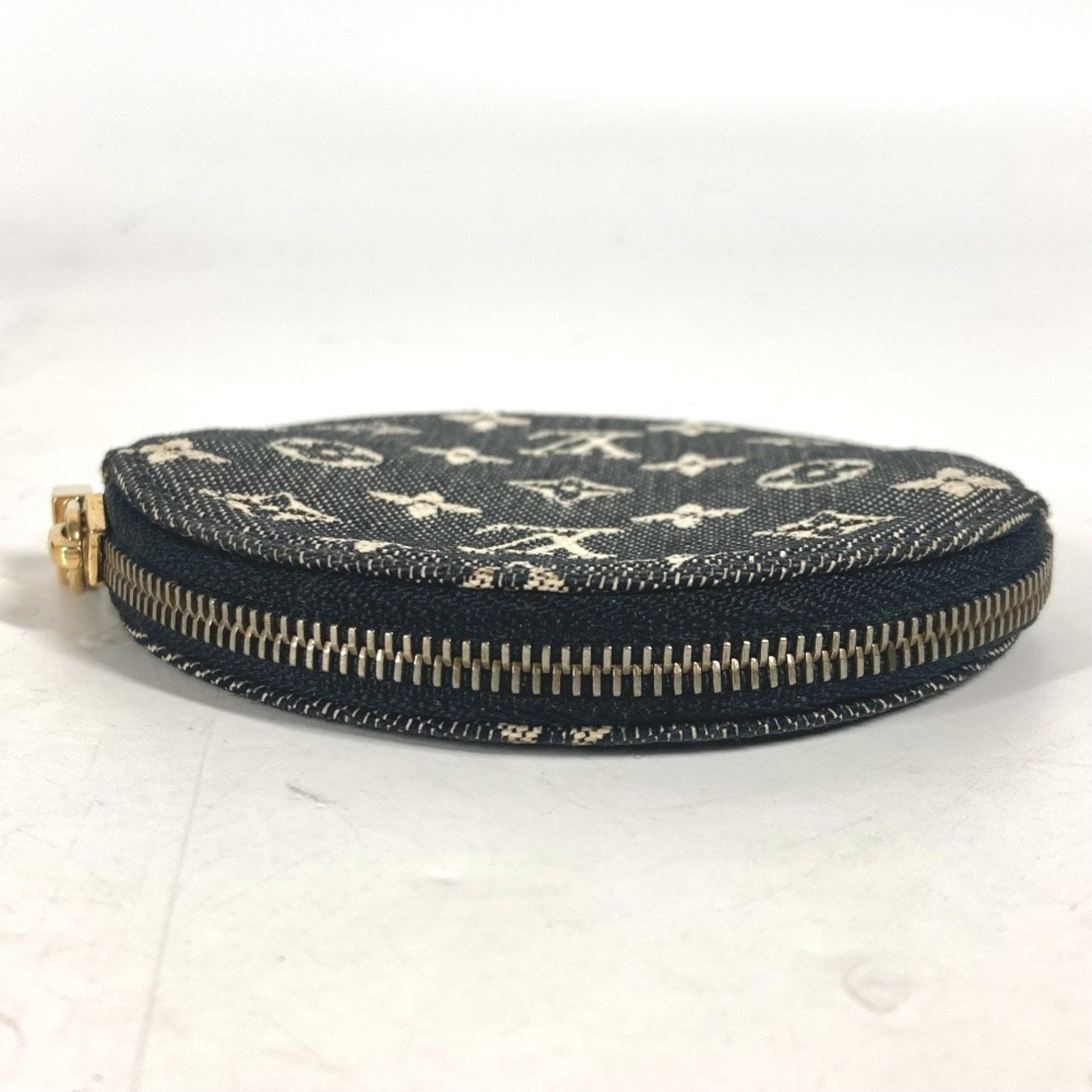 LOUIS VUITTON M92453 Monogram Porte Monnaie Long Wallet Coin Purse Round Wallet/Coin Case Canvas Women's Black