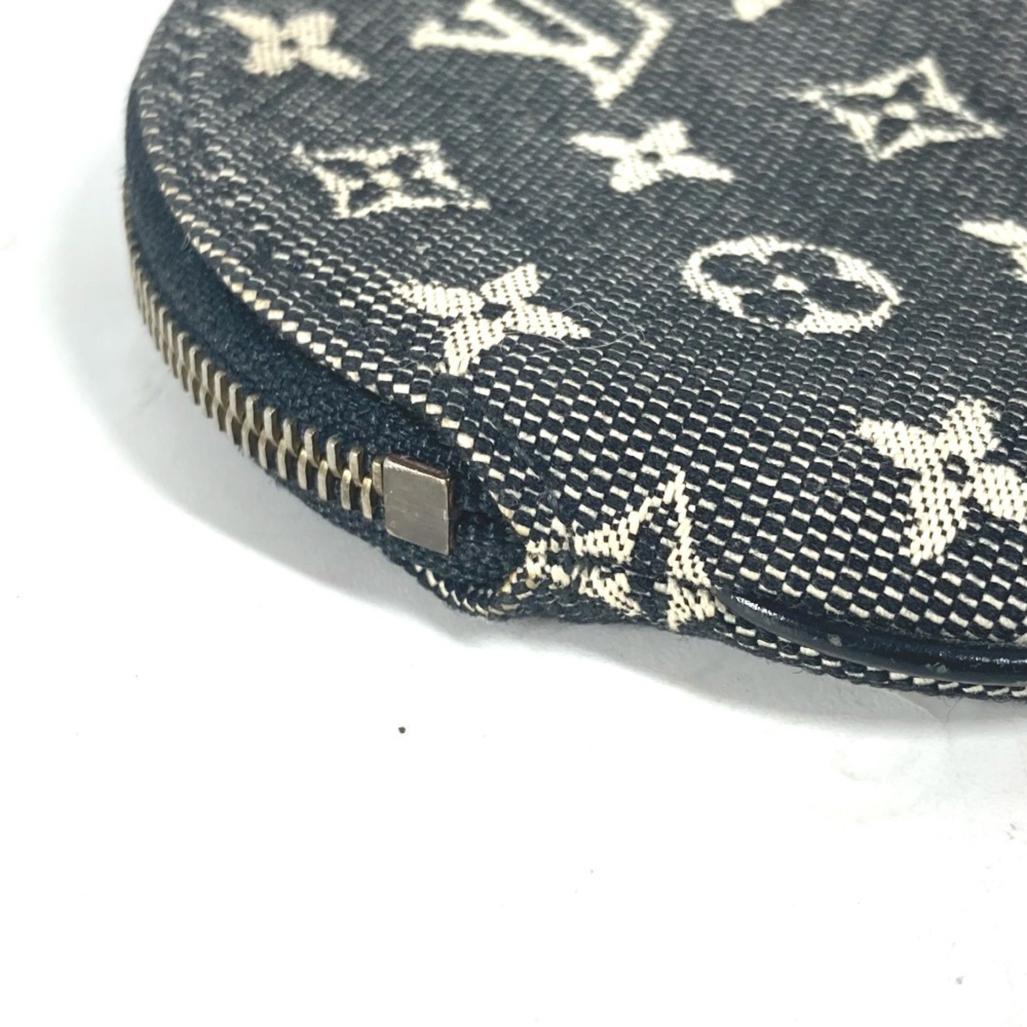 LOUIS VUITTON M92453 Monogram Porte Monnaie Long Wallet Coin Purse Round Wallet/Coin Case Canvas Women's Black