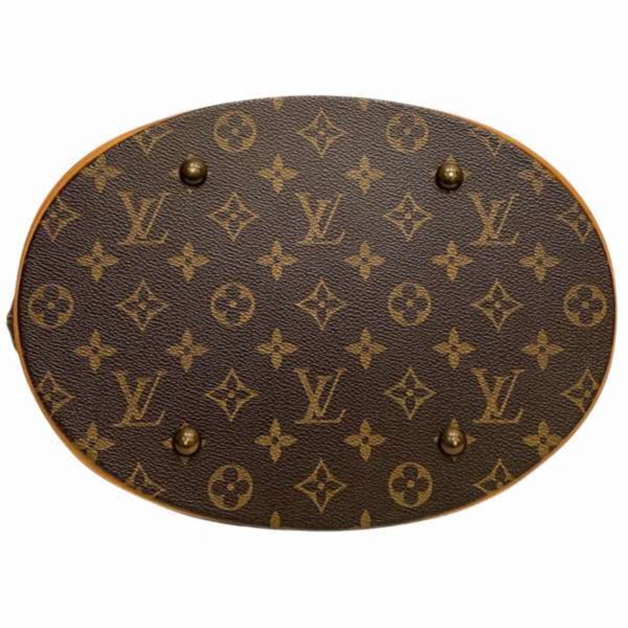 Louis Vuitton Monogram Bucket GM M42236 Bag Shoulder Tote Women's