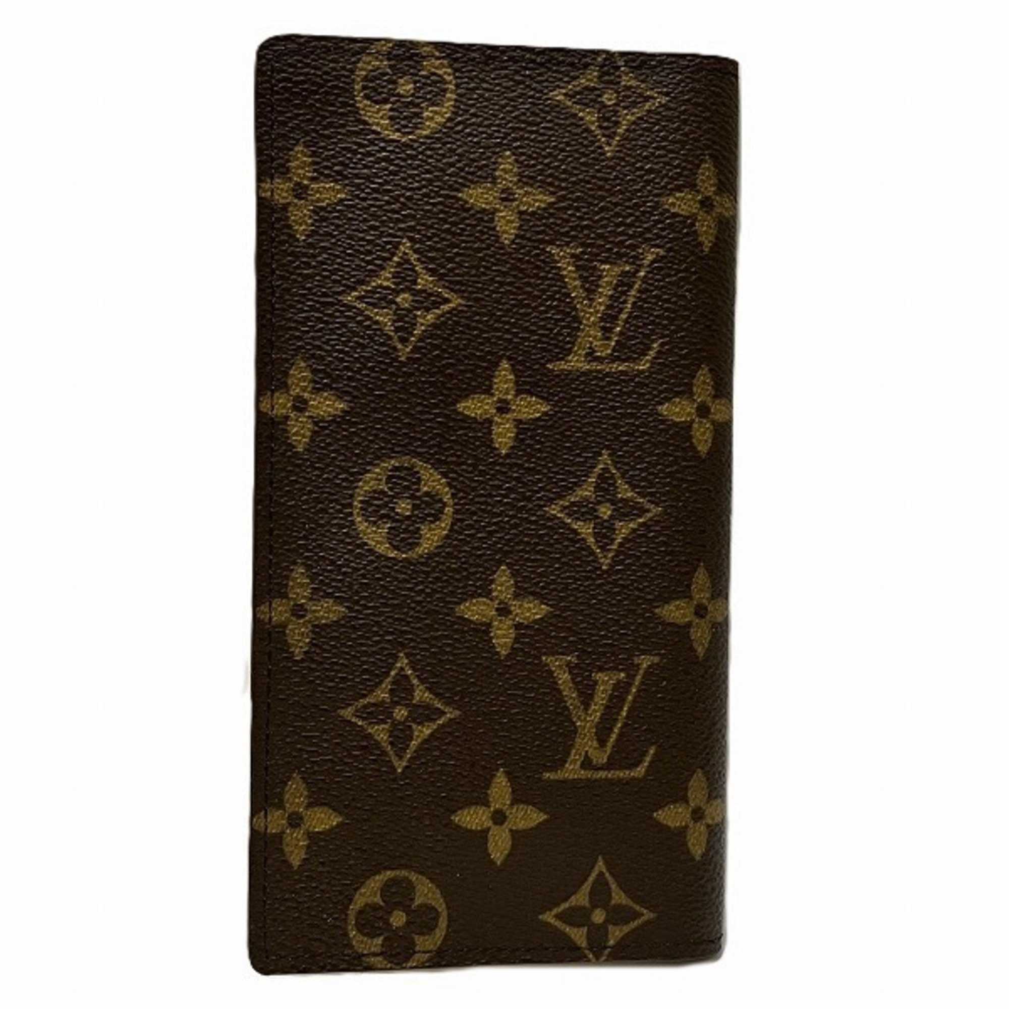 Louis Vuitton Monogram Porte Carte Credit M60825 Billfold Long Wallet Men's