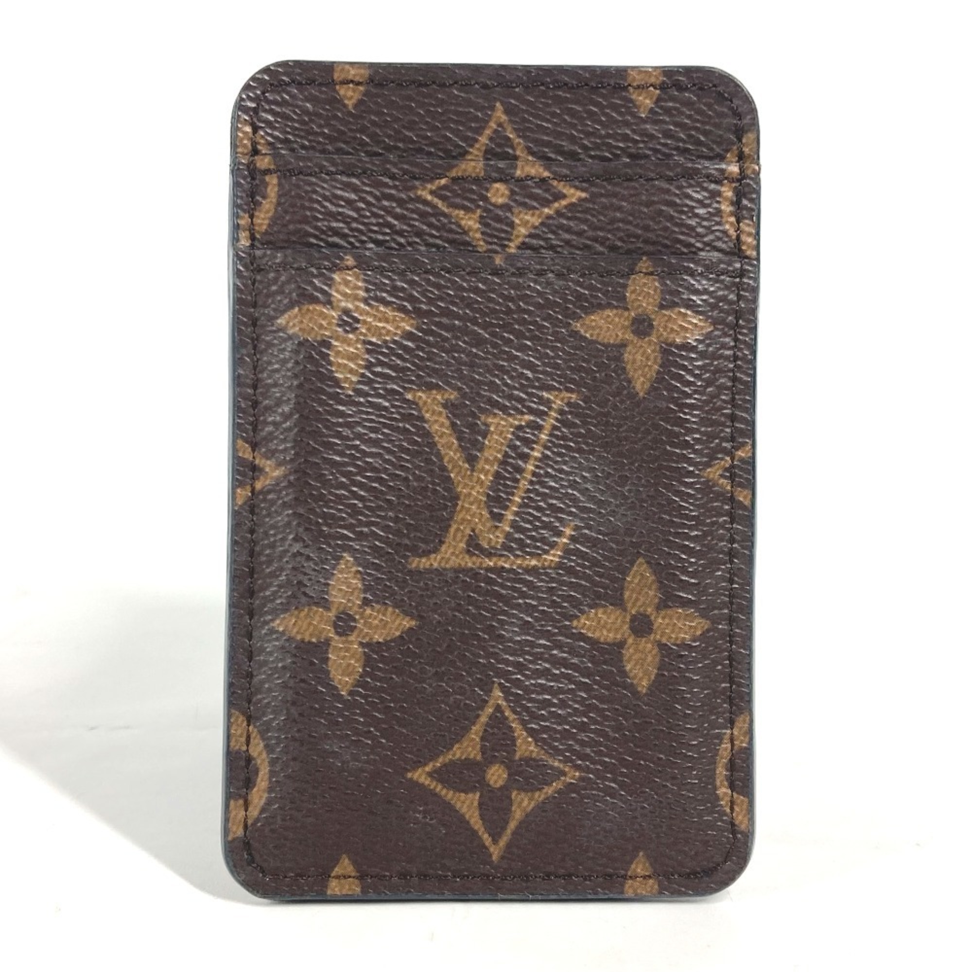 LOUIS VUITTON M80230 Monogram Game On Porto Carte Vertica Business Card Holder Pass Case Holder/Card Leather Women's White