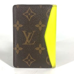 LOUIS VUITTON M80779 Monogram Organizer de Poche Business Card Holder Pass Case Bi-fold Holder/Card Canvas Men's Brown