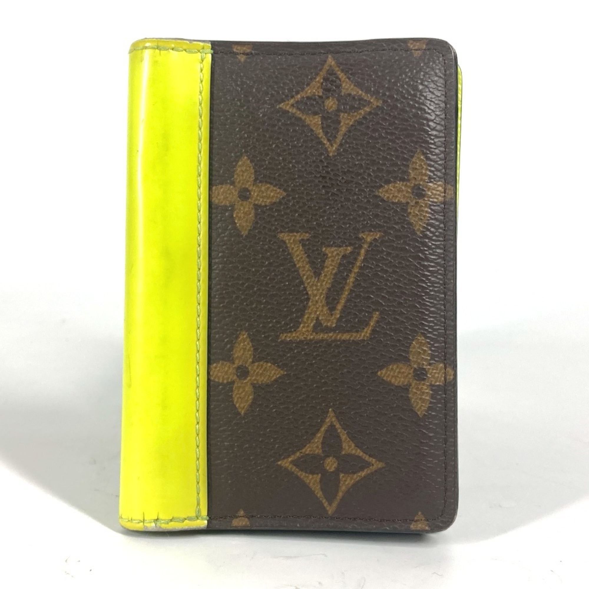 LOUIS VUITTON M80779 Monogram Organizer de Poche Business Card Holder Pass Case Bi-fold Holder/Card Canvas Men's Brown