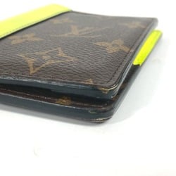 LOUIS VUITTON M80779 Monogram Organizer de Poche Business Card Holder Pass Case Bi-fold Holder/Card Canvas Men's Brown