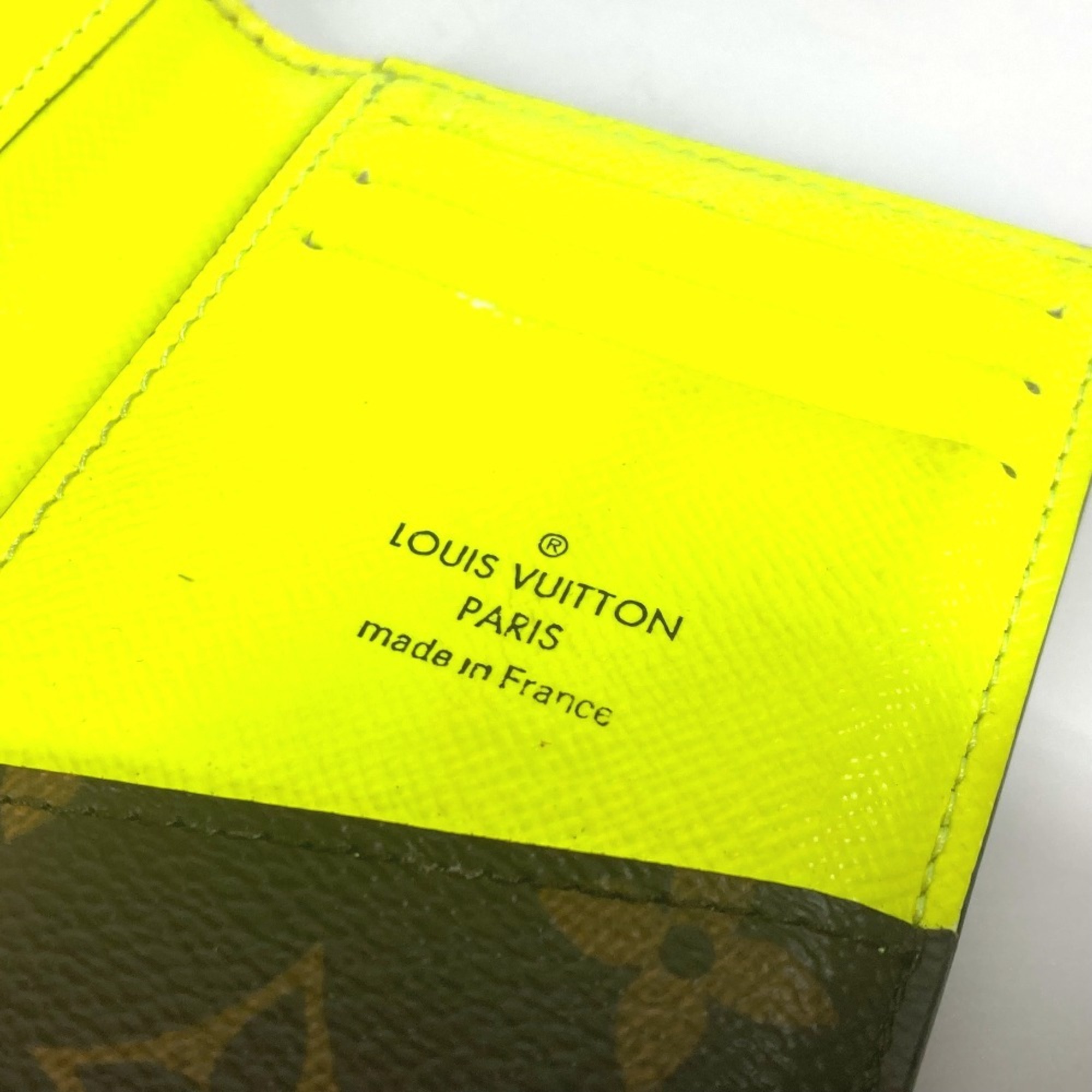 LOUIS VUITTON M80779 Monogram Organizer de Poche Business Card Holder Pass Case Bi-fold Holder/Card Canvas Men's Brown