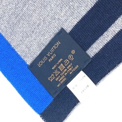 LOUIS VUITTON M71240 Echarpe LV Horizon Scarf Wool Men's Navy