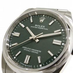 Rolex Oyster Perpetual 126000 Automatic Green Dial Random Number Watch Men's Wristwatch