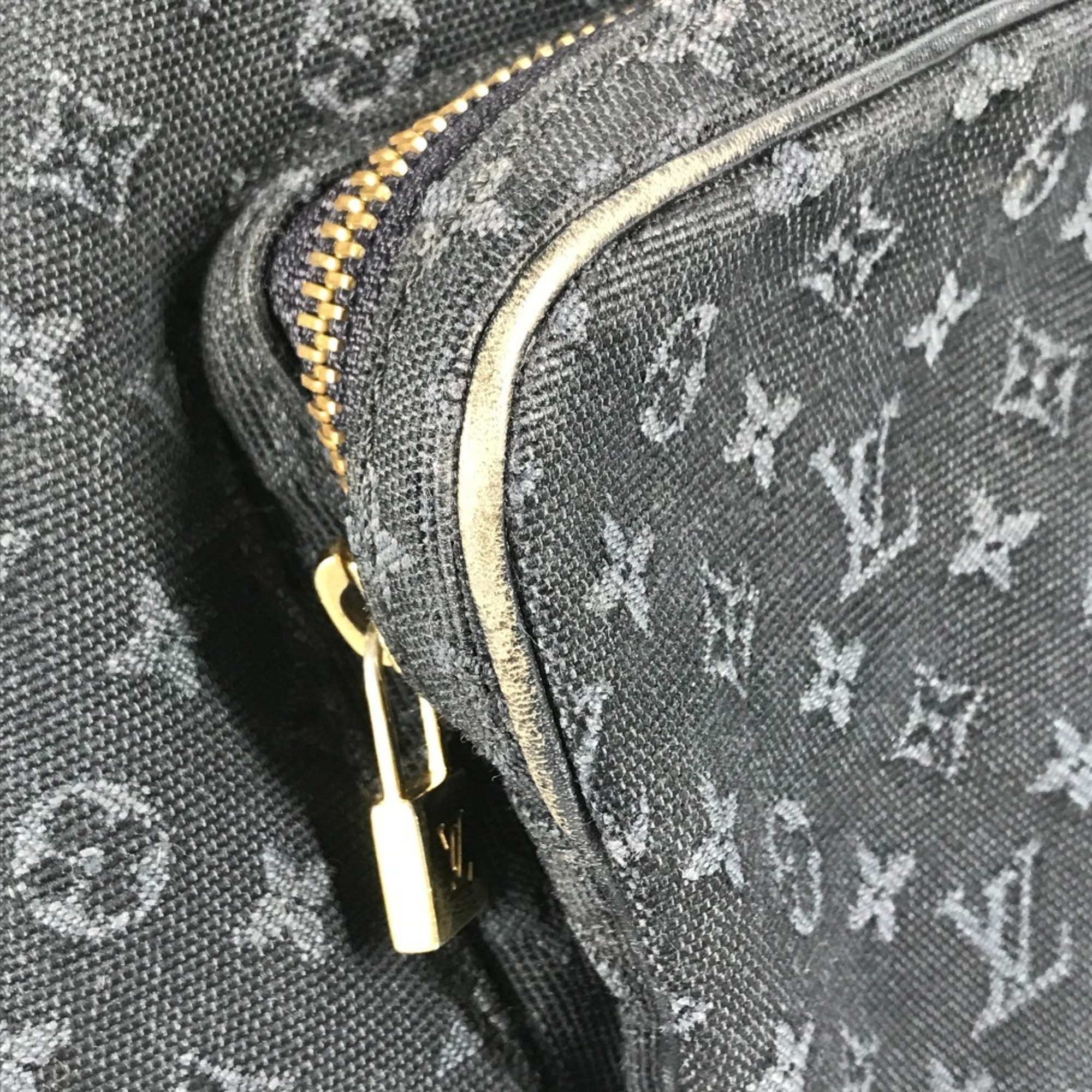 LOUIS VUITTON M92455 Monogram Denim Montsouris GM Backpack Rucksack Women's TST Blue