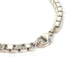 TIFFANY&Co. Tiffany Chain Venetian Link ID Curve Plate Bracelet SV925 Women's Silver