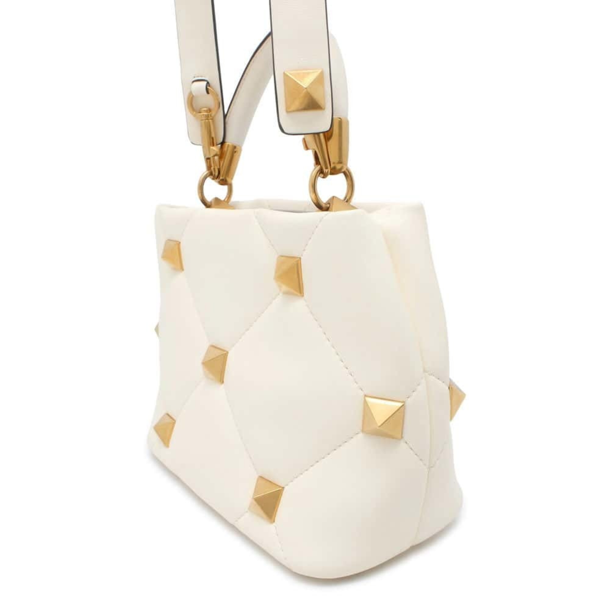 Valentino Garavani Handbag Roman Studs Small XW2B0I97BSF 2way Shoulder Bag White