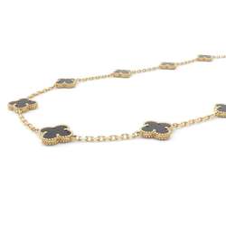 Van Cleef & Arpels Necklace Alhambra Long 20 Motifs Onyx K18YG VCAR3100