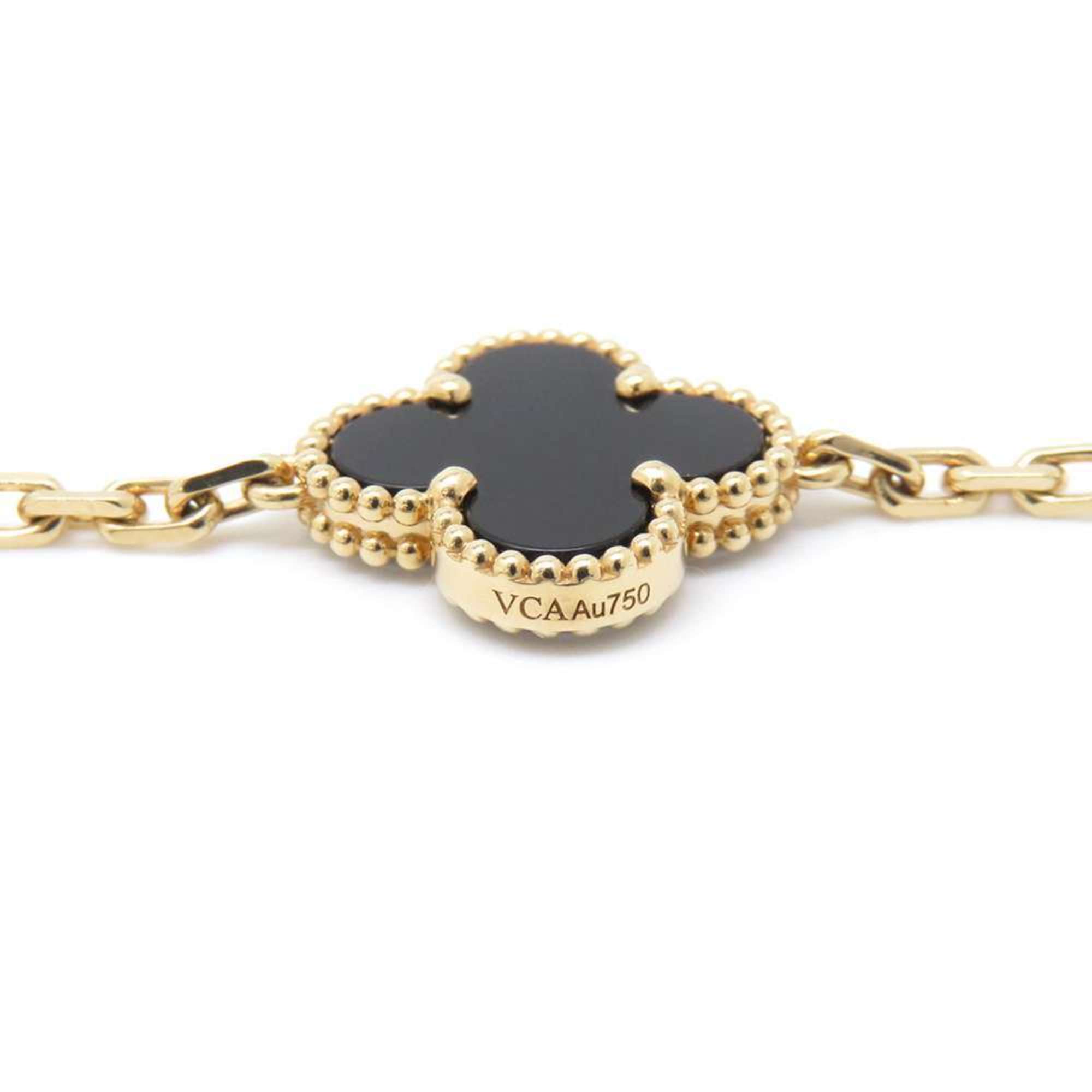 Van Cleef & Arpels Necklace Alhambra Long 20 Motifs Onyx K18YG VCAR3100