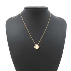 Van Cleef & Arpels Necklace Alhambra Pendant Guilloche K18YG Yellow Gold VCARP4KL00