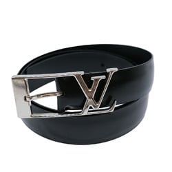 LOUIS VUITTON Louis Vuitton Belt Santur Anagram Leather Black M9840