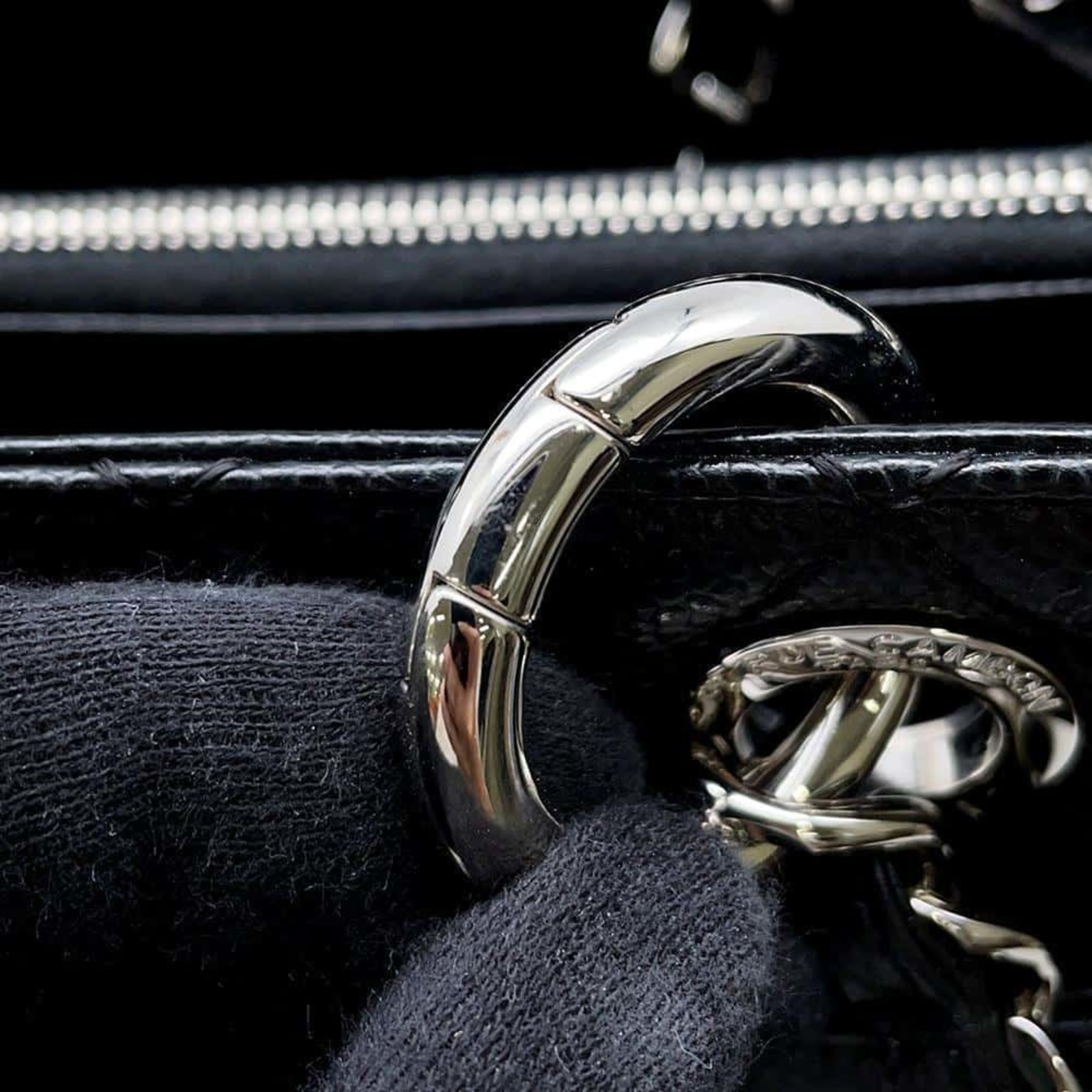 Chanel Chain Tote Bag Coco Mark Matelasse GST A50995 CHANEL Shoulder Black