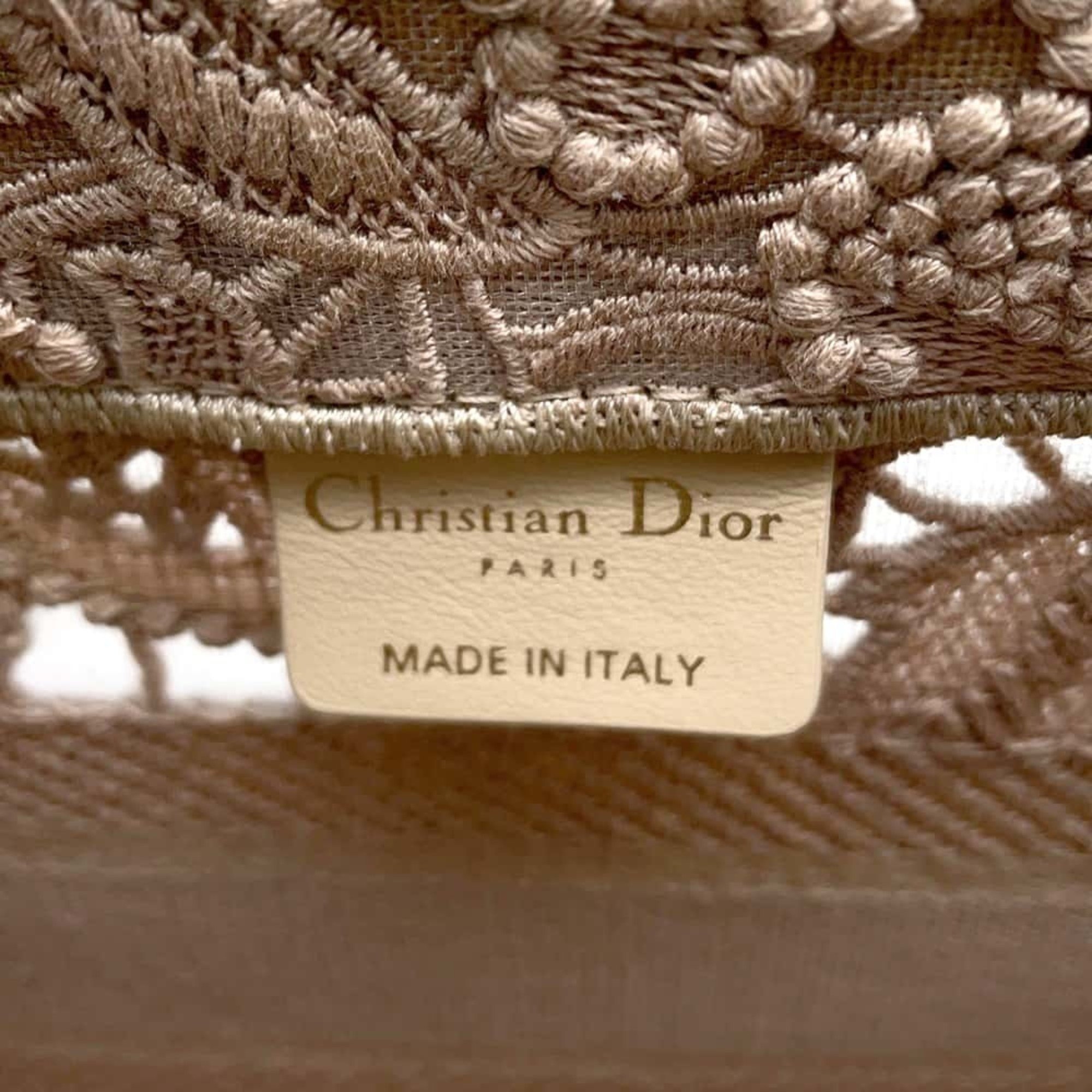 Christian Dior Handbag Book Tote Small Lace Canvas M1265ZSEL