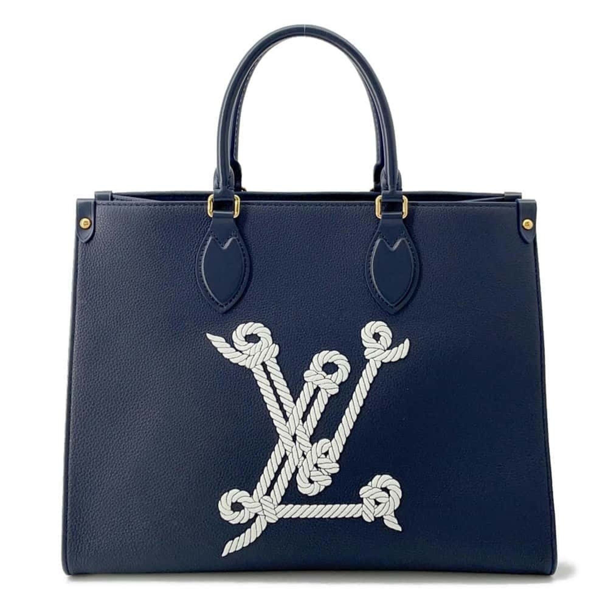 Louis Vuitton Tote Bag Calf Leather Nautical On-the-Go MM M24834 2way Handbag