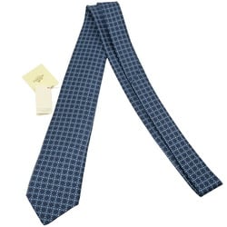 HERMES Necktie, Navy, 100% Silk