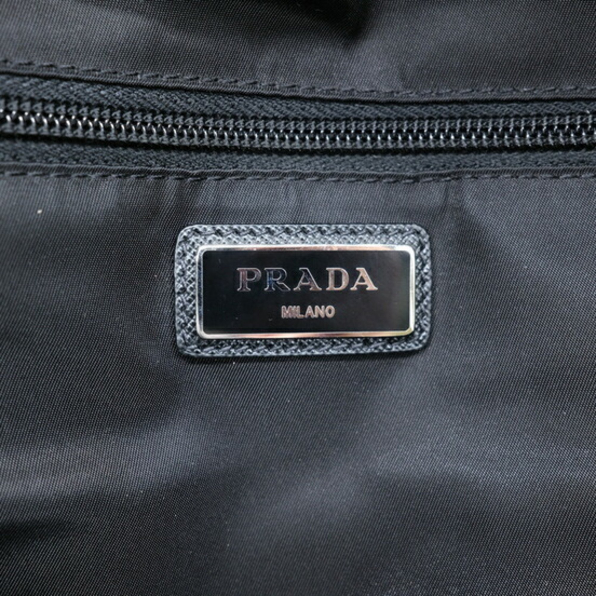 PRADA Prada Pistol Backpack Rucksack Nylon Black Blue VZ0066