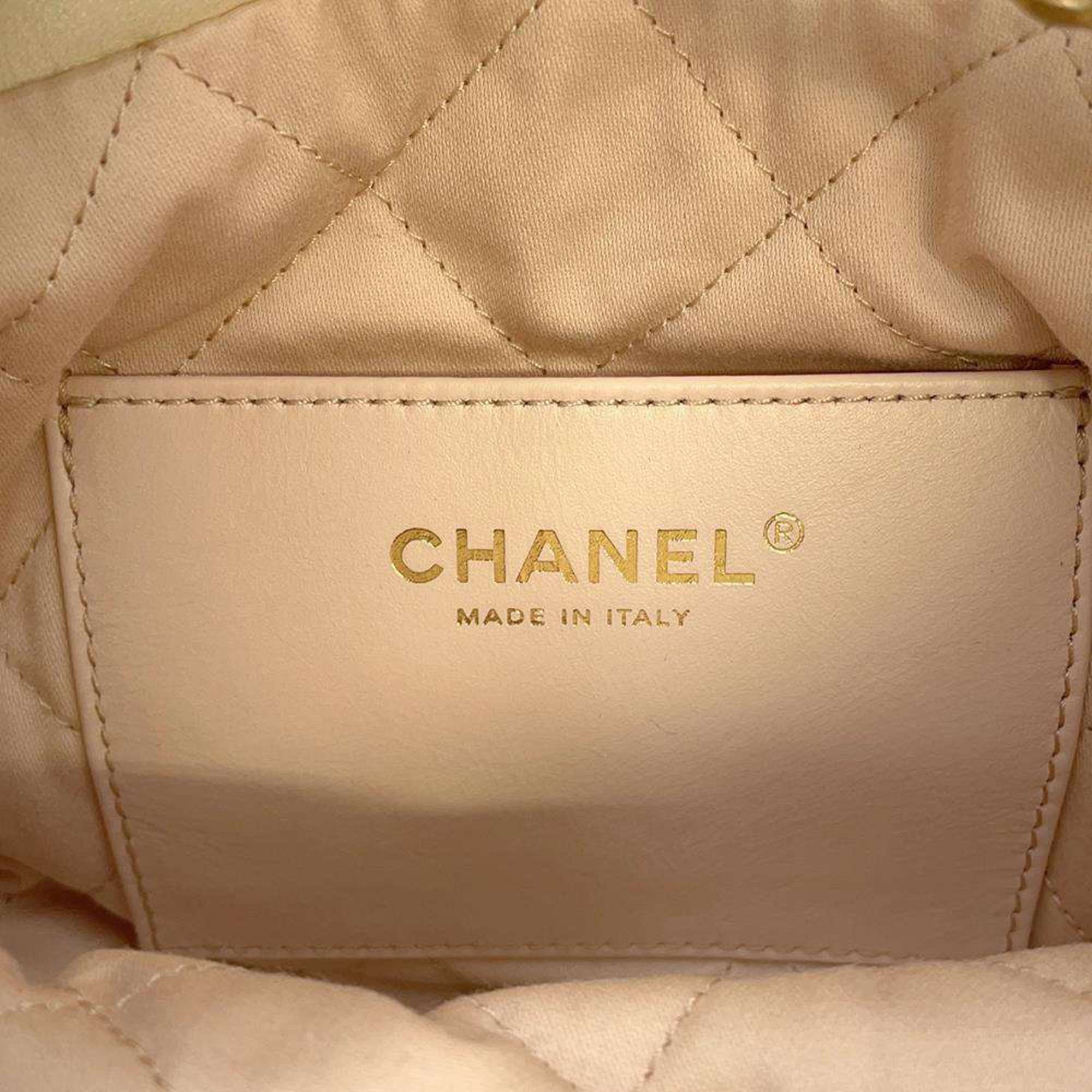 Chanel handbag CHANEL 22 Coco mark leather AS3980 2way shoulder bag