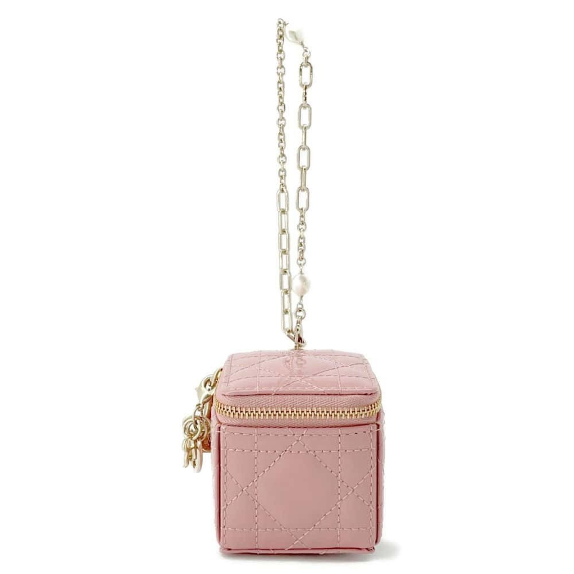 Christian Dior Pouch Lady Cannage Chain Cube Micro S0976OVRB