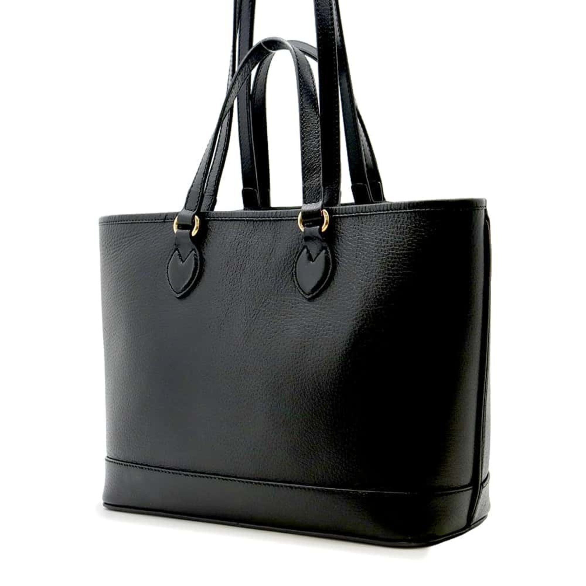 Gucci handbag small leather 765043 GUCCI 2way tote bag black