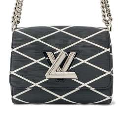 Louis Vuitton Chain Shoulder Bag Epi Twist PM M50525 LOUIS VUITTON Black