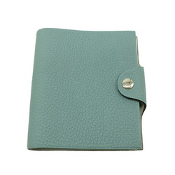 HERMES Ulysse Notebook Cover Taurillon Clemence Leather Ciel Light Blue #□M