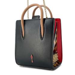 Christian Louboutin Handbag Paloma Nano Tote 1165180 2way Shoulder Bag Leopard Print Black