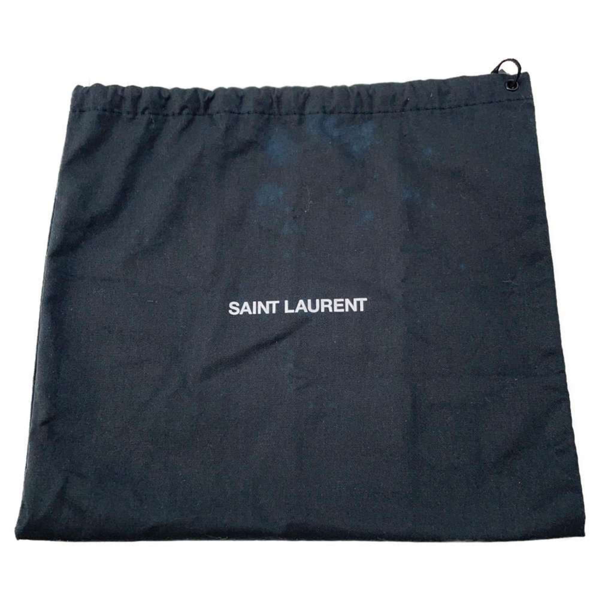 Saint Laurent Chain Shoulder Bag Lou 612579 SAINT LAURENT PARIS Black