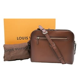 LOUIS VUITTON Louis Vuitton Cuir Ombre Reporter Shoulder Bag Calf Acajou Brown M42154