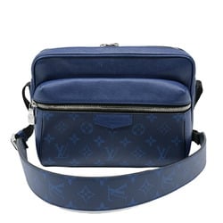 LOUIS VUITTON Louis Vuitton Outdoor PM Body Bag Taiga Leather Monogram Cobalt Blue M30242