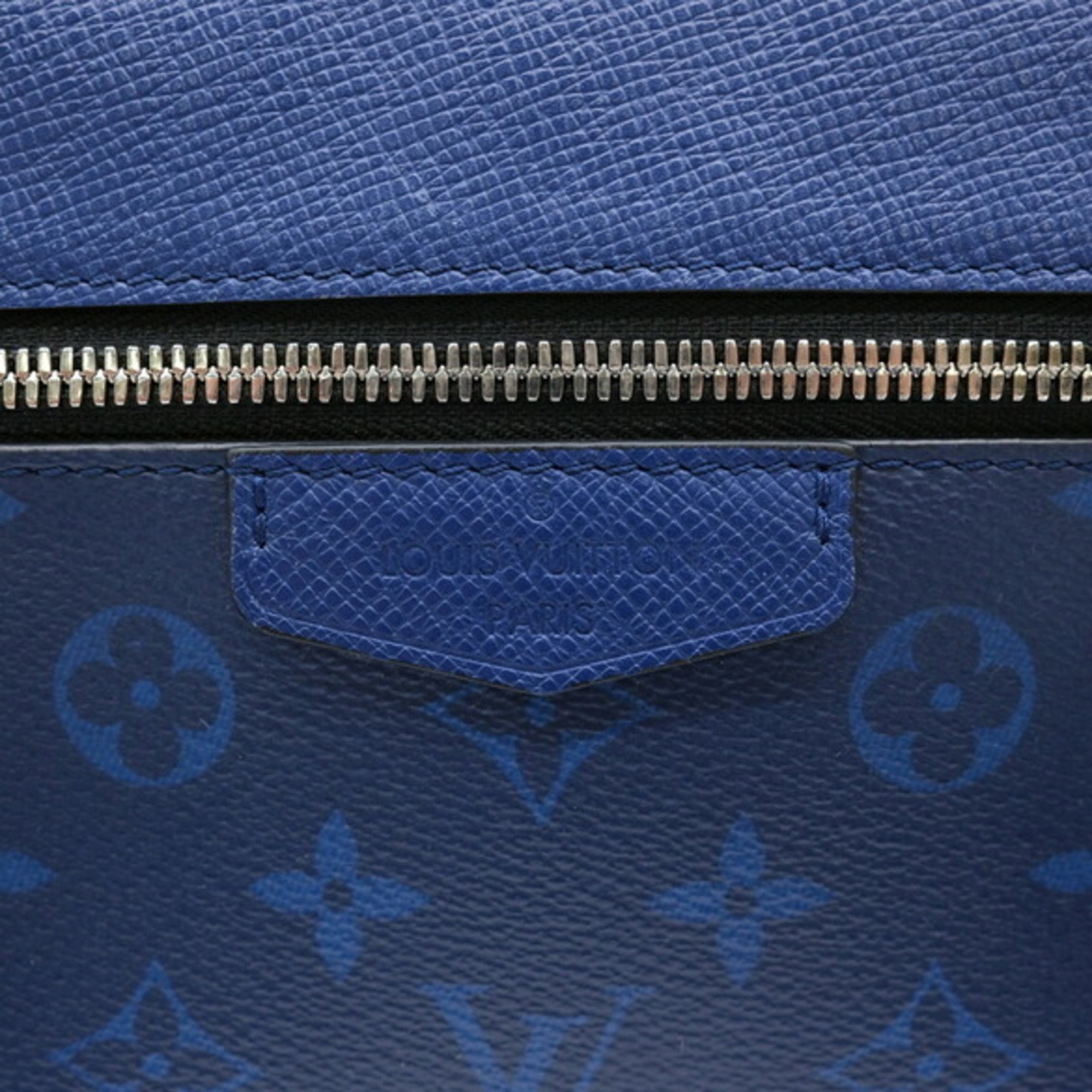 LOUIS VUITTON Louis Vuitton Outdoor PM Body Bag Taiga Leather Monogram Cobalt Blue M30242