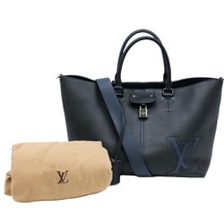 LOUIS VUITTON Louis Vuitton Pernel Tote Shoulder Bag Taurillon Leather Black M54778