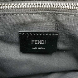 Fendi Backpack Canvas Leather 7VZ057 FENDI Knapsack Black